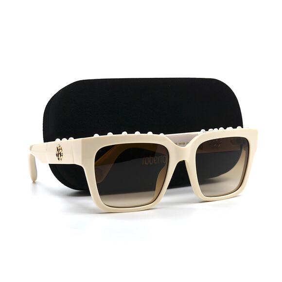 Roberto Cavalli Accessories - ROBERTO CAVALLI SRC040S IVORY BROWN AUTHENTIC SUNGLASSES